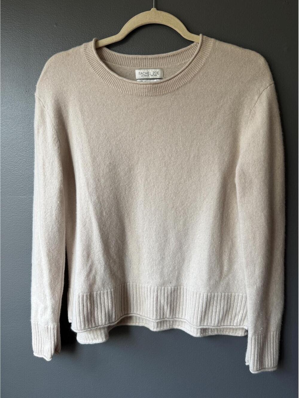 Rachel Zoe 100% Cashmere Crew Neck Sweater - Picture 1 of 9